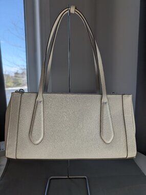 Cream Shoulder Bag, East West Silhouette, H & M, New